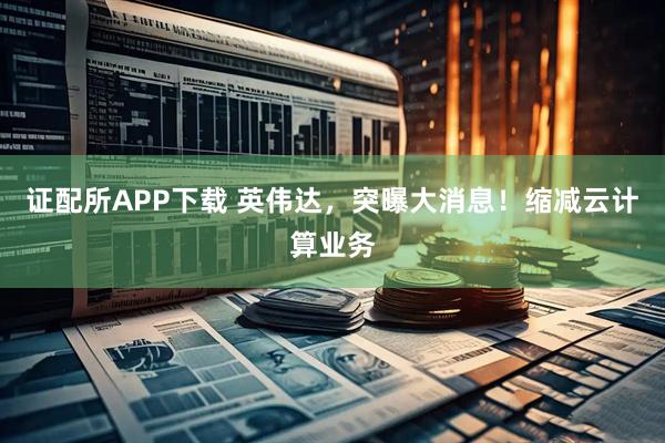 证配所APP下载 英伟达，突曝大消息！缩减云计算业务