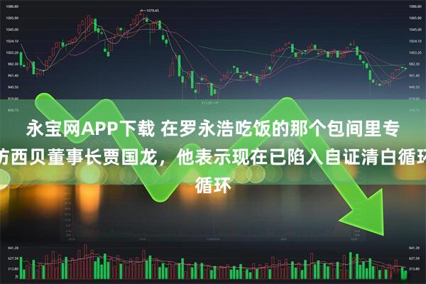永宝网APP下载 在罗永浩吃饭的那个包间里专访西贝董事长贾国龙，他表示现在已陷入自证清白循环