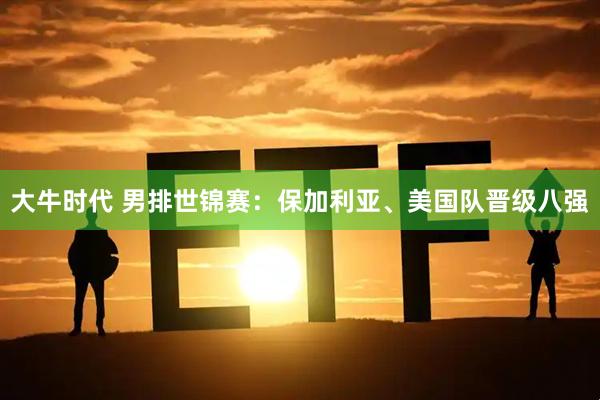 大牛时代 男排世锦赛：保加利亚、美国队晋级八强